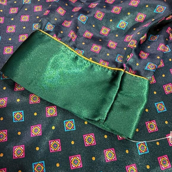 VICTORIA’S SECRET Vintage 1980s Gold Label Oversized Satin Pajama Shirt Dress Vi - Picture 7 of 9